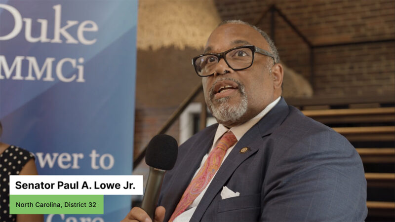 Senator Paul Lowe, a revered 20+ year clergyman representing Forsyth County who has served as the chairman of the North Carolina Legislative Black Caucus (NCLBC), adjunct professor at Shaw University Divinity School, and as a leader of the General Baptist Convention of North Carolina.